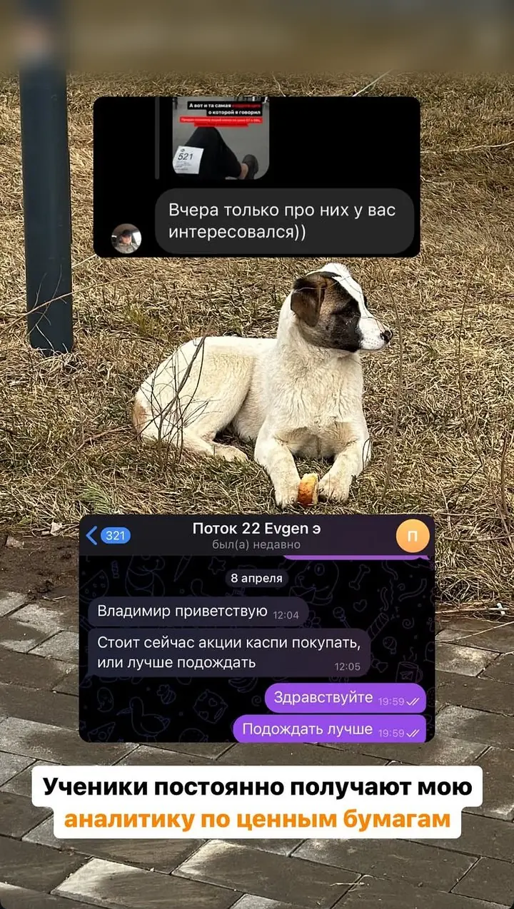 Евгений, поток 22: вопросы по акциям